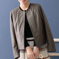 Sawa a la mode/サワアラモード Sawa a la mode レディース アウター ジャケット レザー 本革 黒 ブラック 長袖/504295445