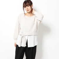 STYLEBLOCK/スタイルブロック STYLEBLOCK サカリバ起毛×ブロード切り替えトップス/504309175