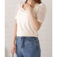 Lace Ladies/レースレディース Lace Ladies パフスリーブ 半袖 カットソー/504382567