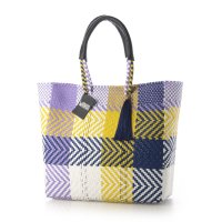 WOVEN/ウーヴン WOVEN メルカドバッグ かごバッグ bk－bag－mid－nv－wh－m/504605878
