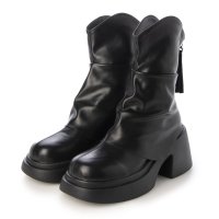 STYLEBLOCK/スタイルブロック STYLEBLOCK バックファスナーレザー調ブーツ/505799928