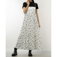 STYLEBLOCK/スタイルブロック STYLEBLOCK ジョーゼットドット柄キャミワンピース/505846032