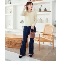KOBE LETTUCE/コウベレタス KOBE LETTUCE ［ プチレタス ］センターシームフレアデニムパンツ【プチ】 [M3690]/506889474