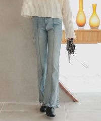 KOBE LETTUCE/コウベレタス KOBE LETTUCE ［ プチレタス ］センターシームフレアデニムパンツ【プチ】 [M3690]/506889474