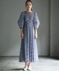 GIRL/ガール GIRL パフスリーブ総レースロング丈 結婚式 ワンピース パーティードレス/506919600