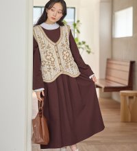 Viola e Viola/ゆるっとタック切替ワンピース/506922051