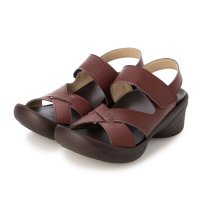 Re:getA/リゲッタ Re:getA シボ革風ウェッジソールサンダル R－2682/506950053