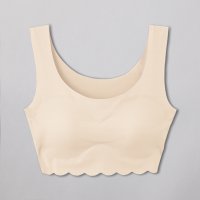Tuche/トゥシェ Tuche 縫い目がなくてチクチクしにくい ノンワイヤーブラ ハーフトップ/506950595