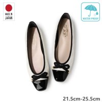 IKplus/アイケープラス IKplus 【日本製】【レイン対応】美脚キルティングフラットパンプス 【晴雨兼用】 ■ライトベージュ/ブラックE■ バレエシューズ バレーシュ/506968010