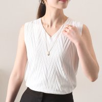 REAL STYLE/リアルスタイル REAL STYLE サマーニット レディース ノースリーブ タンクトップ 薄手 トップス ニットソー カットソー ベスト 涼しい きれいめ カ/507018084
