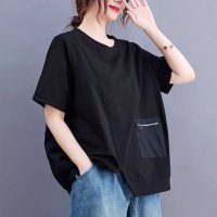 Belle Cie/ベルシー Belle Cie Tシャツ ビッグシルエット 半袖 ポケット 大人 レディース 韓国ファッション シンプル 大きめ ゆったり リラックス スリット /507032280