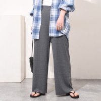 REAL STYLE/リアルスタイル REAL STYLE ワイドパンツ レディース 50代 きれいめ 夏 リブ 伸縮 ストレッチ ウエストゴム カジュアル カットオフ 切りっぱなし/507033026