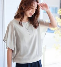 Alotta/【接触冷感】カットソー裏地付ドルマンブラウス/507034493