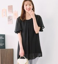 Alotta/【接触冷感】インナー付シフォンタックチュニック/507034497