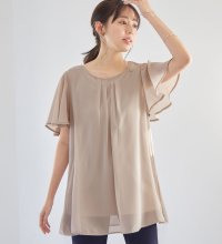 Alotta/【接触冷感】インナー付シフォンタックチュニック/507034497