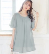 Alotta/【接触冷感】インナー付シフォンタックチュニック/507034497