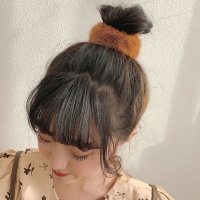shoppinggo/ショッピングゴー shoppinggo モコモコ ヘアアクセサリー ヘアワイヤーポニー ヘアブレスレット 冬 オシャレ ふわもこ かわいい/507038805