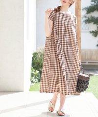 Viola e Viola/【レギュラー丈】ギンガムタック使いワンピース/507046914