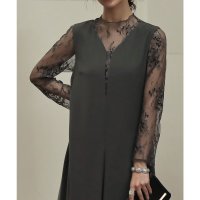 epic day/エピック デイ epic day パーティードレス 結婚式 ワンピース フォーマルドレス レースコンビネーションメローロングドレス オケージョンドレス レース /507047047