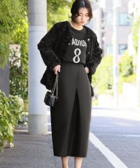 ELFRANK/エルフランク ELFRANK グログランボックスタックコクーンミモレ丈スカート【洗える】/507081747