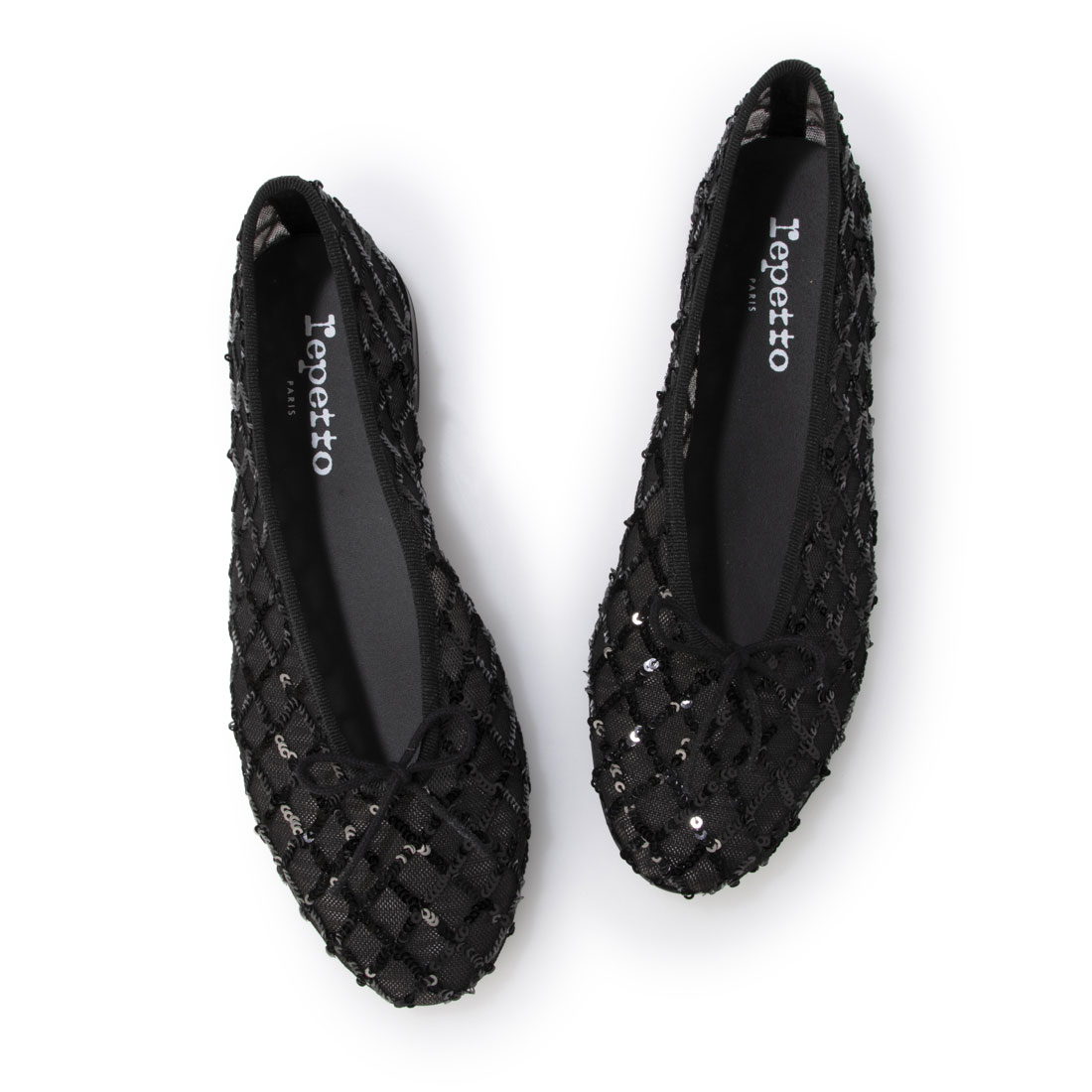 【らんまる7】repetto レペットブラック スウェードパンプス 38 レペット Repetto LILOUH フラットバレエパンプス(507084572