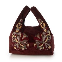 KANKAN/カンカン KANKAN ベロア刺繍手提バッグ/507088713