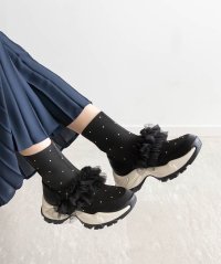 RANDA/ランダ RANDA 2WAYビジューニットスニーカー/507088750