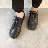 BLANC / BLEU/ブランブルー blanc/bleu 【日本製】【本革】【3E幅】つま先ゆったり オブリークトゥレースアップスニーカー/507088849