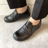 HERMOSA/エレモーサ HERMOSA 【日本製】【4E幅】【軽量】【柔らか本革】ふかふか らくらく つま先ゆったりシワ加工コンフォートシューズ/507088854
