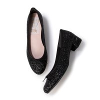 Launa lea ballet/ラウナレアバレエ Launa lea ballet ラウンドグリッターヒールバレエシューズ(B5601A)/507096434