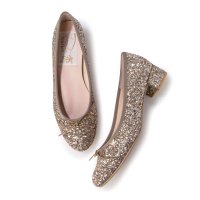 Launa lea ballet/ラウナレアバレエ Launa lea ballet ラウンドグリッターヒールバレエシューズ(B5601A)/507096434