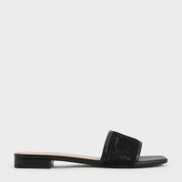 CHARLES & KEITH/メッシュウーブン スライドサンダル/507096457