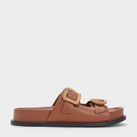CHARLES & KEITH/ウーブンバックル ダブルストラップサンダル/507096468
