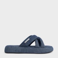 CHARLES & KEITH/パッフィー クロスオーバーストラップスライドサンダル/507096479
