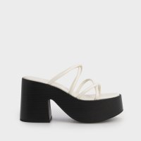 CHARLES & KEITH/ストラッピー クロスオーバープラットフォームミュール/507096497