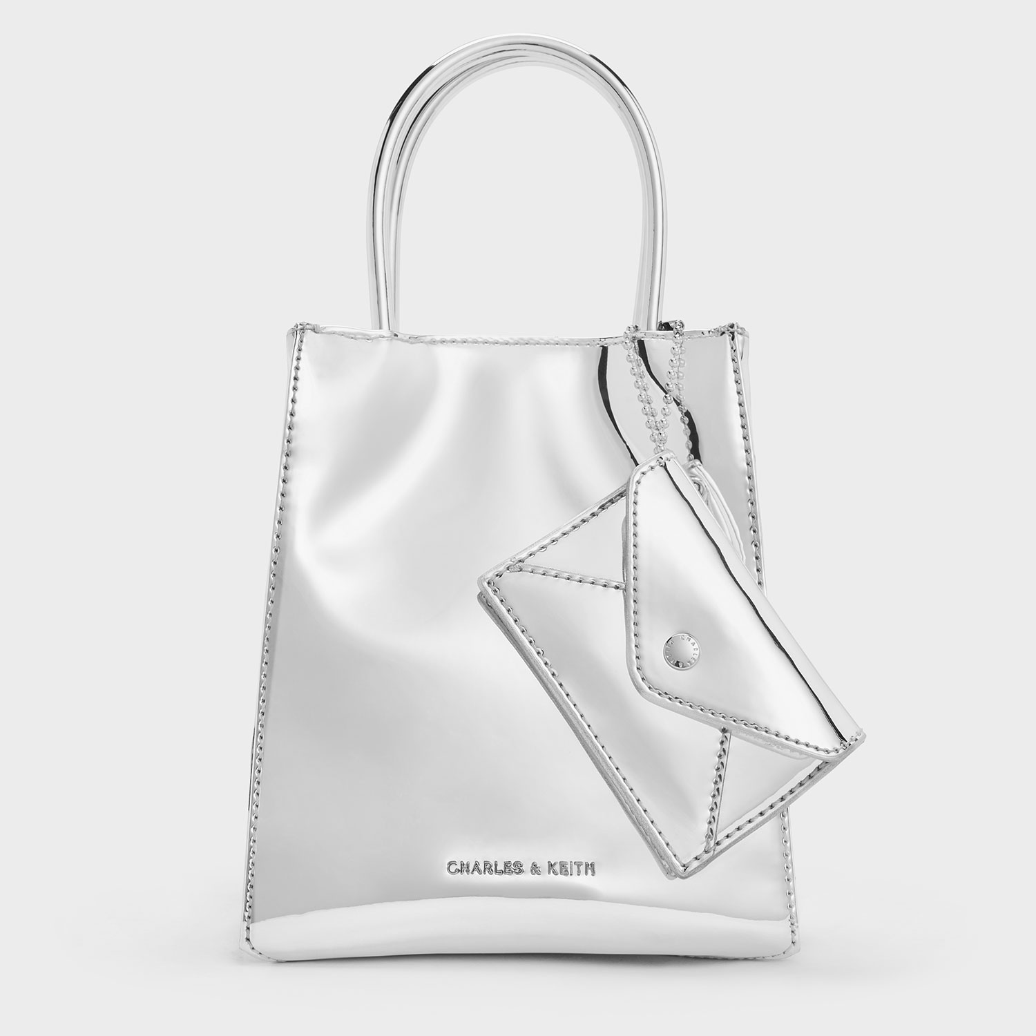 追跡★Charles&Keith Matina イーロンゲイティド トートバッグ CHARLES & KEITH◇Matina イーロンゲイティド トートバッグ