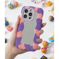 emonique/エモニーク emonique もこもこミラー iPhone スマホケース カバー/507097757