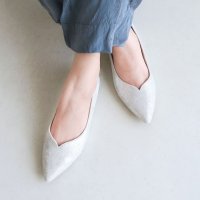 enchanted/エンチャンテッド enchanted 本革Vカットフラットシューズ/507098026