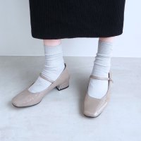 enchanted/エンチャンテッド enchanted 晴雨兼用スクエアトゥレインストラップパンプス/507098118