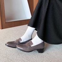 enchanted/エンチャンテッド enchanted 本革スマートホースビットヒールローファー/507098174