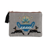 KANKAN/カンカン KANKAN アヌビス刺繍ポーチL/507098296