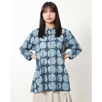 KANKAN/カンカン KANKAN オーガニックコットンよしずプリントロングシャツ/507098545