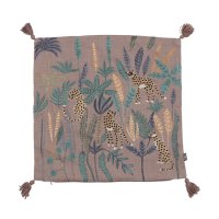 KANKAN/カンカン KANKAN レオパード刺繍クッションカバー/507098943