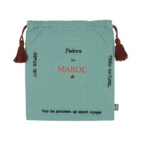 KANKAN/カンカン KANKAN ヴォヤージュシリーズ 刺繍巾着 モロッコ/507099014