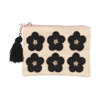 KANKAN/カンカン KANKAN フラワービーズ刺繍ポーチ/507099103