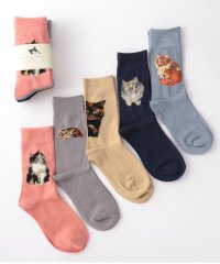 Jubilee/ジュビリー Jubilee キャット 猫デザイン ソックス5足セット ユニセックス 靴下/507099591
