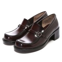 HARUTA/ハルタ HARUTA レディス合皮リングストラップヒールアップ(5cm)ローファー(3E)/507099664