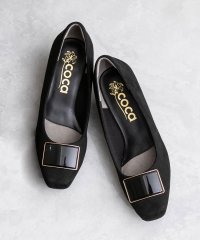 coca/コカ COCA スクエアトゥ バックルパンプス 4cmヒール/507100084