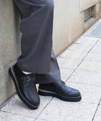 Midland Footwears/ミッドランドフットウェアーズ Midland Footwears レザー ハイソール シャーク シングルモンク コンビネーション シューズ/507100136
