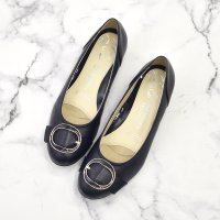 WASHINGTON Foot Happy/ワシントンフットハッピー WASHINGTON Foot Happy WASHINGTON FootHappy 晴雨兼用 バックルデザインパンプス/507100370